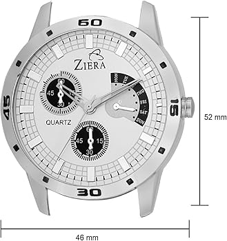 ZIERA ZR-7001 Silver Star Addition Analog Watch - for Boys, Men